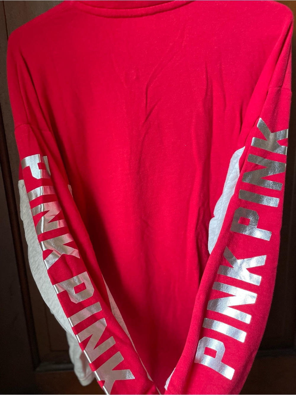 Victoria's Secret / Pink women's size small red pullover sweatshirt - Picture 4 of 6